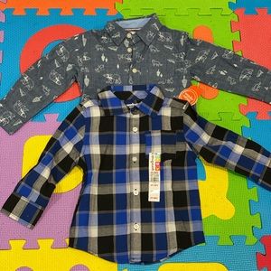 Toddler Button down shirts set of 2
